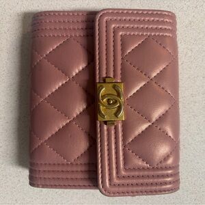 Chanel Caviar Quilted Compact Wallet